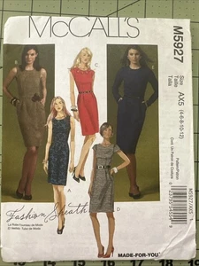 Vestido Vaina McCall's Patrón Costura M5927 Moda Misses Talla 4-12 SIN CORTAR Variación - Imagen 1 de 7