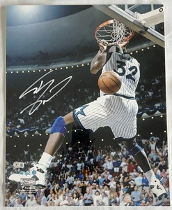 Foto firmada por Shaquille O’Neal 16x20 Beckett certificado de autenticidad Orlando Magic - Imagen 1 de 3