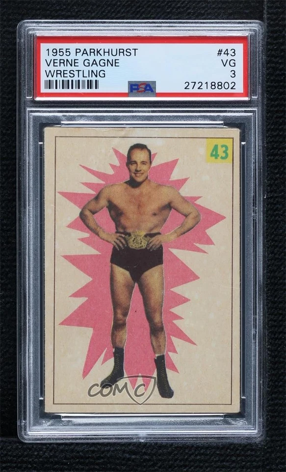 Parkhurst Wrestling Verne Gagne 1955-56 #43 PSA 3 Foto 1 de 2