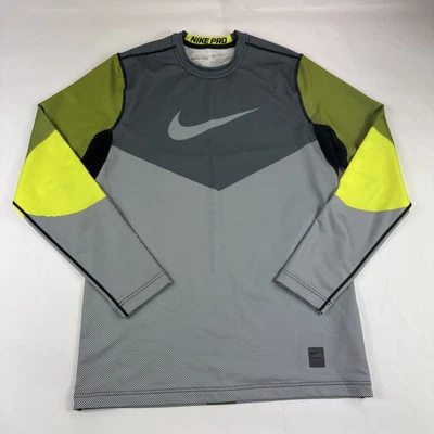 Nike Pro HyperWarm Long Sleeve Training Shirt Mens M Dri Fit Fitted 699974-702 - Image 1 of 4