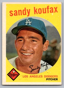 1959 TOPPS #163 SANDY KOUFAX DODGERS - Picture 1 of 3