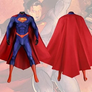 The New 52 Superman Cosplay Costume Supereroe Body Set Completo - Foto 1 di 23