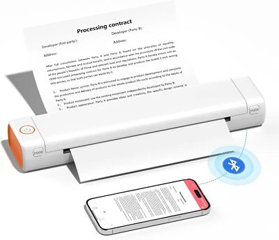 Phomemo M08F Mobiler Bluetooth Thermodrucker für unterwegs A4-Format - Bild 1 von 4