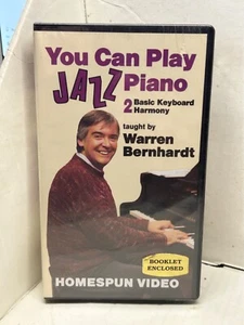 You Can Play Jazz Piano 2 Basic Keyboard (Warren Bernhardt) (VHS W/ Booklet) NEW - Picture 1 of 2