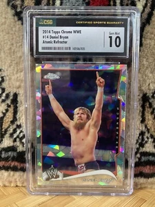 Daniel Bryan WWE AEW Topps Chrome Atomic Refractor Gem Mint CSG CGC 10 NJPW - Picture 1 of 5
