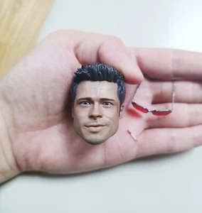 1/6 Brad Pitt Battle testa danneggiata scultura + occhiali da sole sigaretta per figura 12'' - Foto 1 di 5