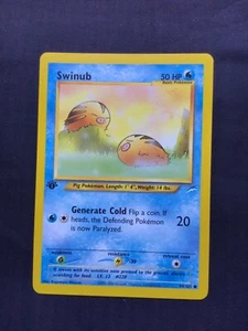 Pokemon Karten: 1. Edition Neo Destiny Common: Swinub 84/105 - Bild 1 von 10