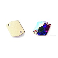 1x Swarovski 4137 Sahara Cósmico Anillo Oval De 15 Mm Cristal