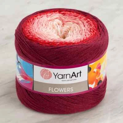 Skein Yarn Art Flowers Yarn 55% Cotton 45% Acrylic 250gr 1094yds Multicolor 269 - Image 1 of 4