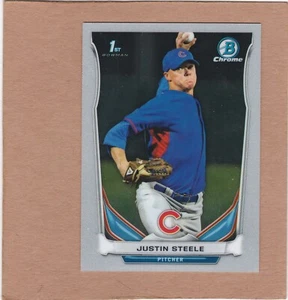 2014 Bowman Chrome Draft Justin Steele #CDP120 Chicago Cubs NM-MT.....SEE SCAN - Picture 1 of 2