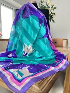 Foulard/Carré★Foulard CHAR LOTTE en soie 100%-33gr- roulloté ★Silk SCARF schal - Imagen 1 de 9