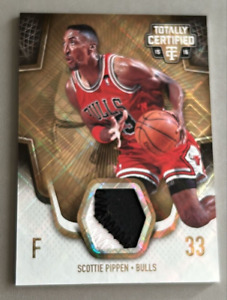 2015-16 Totally Certified Scottie Pippen Materials Gold "Game-Worn" #'d 1/10