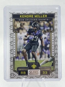 2023 Score Football Kendre Miller Scorecard RC No. 321 Saints - Picture 1 of 2