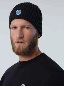 Cappello NORTH SAILS BEANIE HAT BLACK NERO 623227 COTONE LANA WOOL INVERNO 2023 - Foto 1 di 2