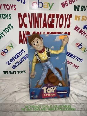 1996 Disney Toy Story Woody 16 polegadas boneco totalmente posável novo na caixa - Imagem 1 de 4