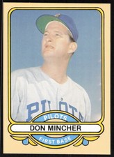 1983 Galasso 1969 Seattle Pilots #10 Don Mincher   - FREE SHIPPING