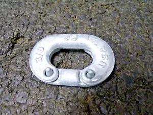 (10) Campbell Chain Connecting Link 3/8" 2800 lb Cap. 1-1/8 x 9/16 Inner Dim (K) - Picture 1 of 6