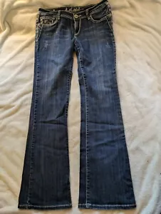 L.A. IDOL USA Denim Women's Pants Jeans Size 12 Junior Girls Rhinestone Pattern - Picture 1 of 9