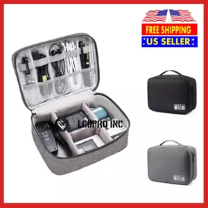 Organizzatore Elettronico Portatile Viaggio Cavi Storage Bag Cord Case Accessori US - Foto 1 di 16