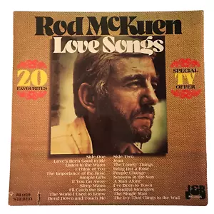 Rod McKuen Love Songs 20 Favourites Lp Vinyl Record - Picture 1 of 6