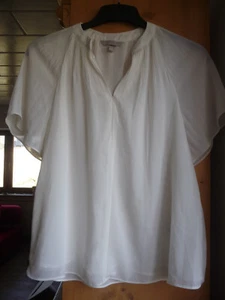 H&M Süße Schlupfbluse/creme Doppellagig GR.S /Flügelärmel kurz - Bild 1 von 4