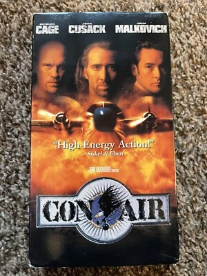 Con Air Movie (VHS Tape, 1998) Nicolas Cage, John Cusack, John Malkovich - Image 1 of 3