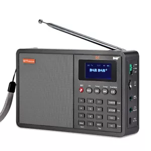 GTMEDIA Portable DAB+ FM Radio Clock 1.8" LCD Bluetooth TF REC AUX with Battery - Picture 1 of 20