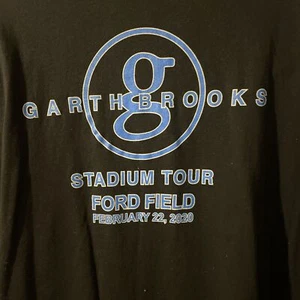 Garth Brooks Herren Stadium Tour T-Shirt 2020 Ford Field Michigan Large - Bild 1 von 4