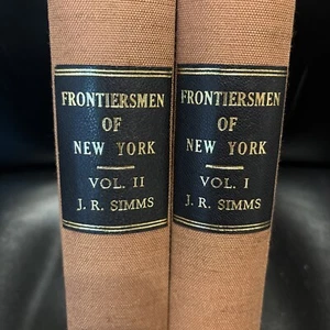 The Frontiersmen of New York Customs of the Indians Pioneers Simms 2 Volumes - Picture 1 of 5
