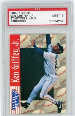 1997 Kenner Starting Lineup KEN GRIFFEY JR Mariners HOF PSA 9 MINT - Image 1 of 2