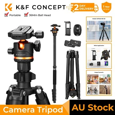 K&F Concept 75.6in Camera Tripod Heavy Duty DSLR Tripods w/ 360 Degree Ball Head - image 1 of 4