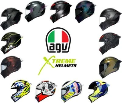Casco AGV Pista GP RR cara completa carreras carbono Pinlock listo DOT ECE 22.06 S-2XL Foto 1 de 4