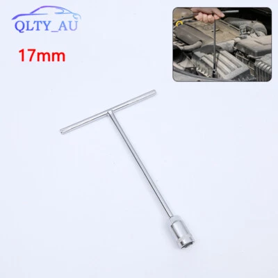1Pc 17mm Metric T Handle Driver Deep Drawn Hex Socket Wrench For Car Motorcycle - Image 1 of 4
