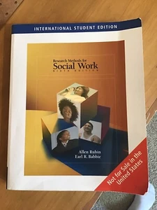 RESEARCH METHODS FOR SOCIAL WORK By Earl R. Babbie - Picture 1 of 3