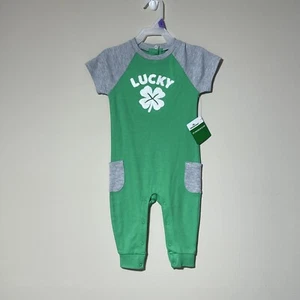 Celebrate “Lucky” Baby Romper Size 12 Months. NWT! St. Patrick’s Day ☘️ - Picture 1 of 5