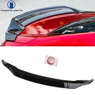 SPOILER DE PORTA-MALAS ESTILO R HIGH KICK PRETO BRILHANTE DUCKBILL PARA 2018-2022 HONDA ACCORD - Imagem 1 de 4
