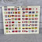 L.A. Larsen Stjernespill Educational Puzzle Country Flags Pictures Names Norway