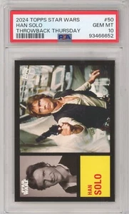2024 Topps Star Wars Throwback Thursday #50 Han Solo PSA 10 GEM MINT - Bild 1 von 2