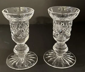 Waterford Kristall Lismore 4,5" Kerzenständer vertikale Schnitte Irland - Bild 1 von 3