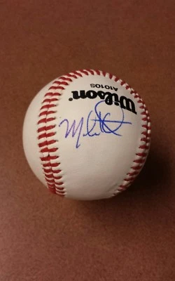 Бейсбольный мяч с автографом Марка Котсея на A1010 Blemish Ball. A's  - Изображение 1 из 4