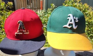 2 OAKLAND A's Caps. 4. Juli (New Era 7 3/8) + Vintage United Telecom. - Bild 1 von 13