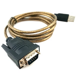 USB to RS232 Cable DB9 Serial Adapter for PC POS Modem Printer COM Port Cord - Picture 1 of 6