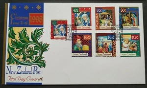 1998 New Zealand Christmas Celebration 7v Stamps FDC - Picture 1 of 2