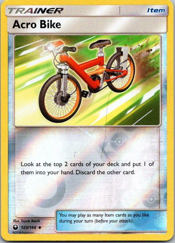 Pokemon Celestial Storm Acro Bike Reverse Holo 123/168 - Image 1 of 1