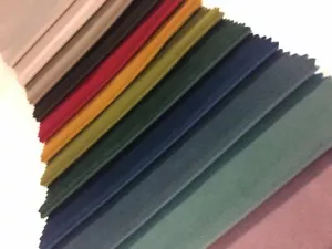 Velvet soft Fabric - Plain Premium Upholstery Quality, 14 multi-colour listing. - Picture 1 of 38