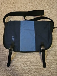 Timbuk2 Medium Messenger Schultertasche schwarz blau grau Crossbody Handgepäck Y2K 90er - Bild 1 von 9