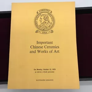 CHRISTIES Auction Catalog CHINESE CERAMICS & WORKS OF ART - Oct 1970 - LONDON - Picture 1 of 22