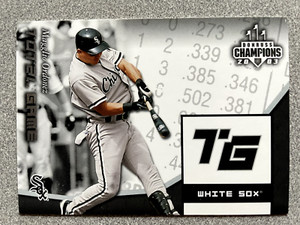 2003 Donruss Champions Magglio Ordonez Total Game Card #TG-3 White Sox