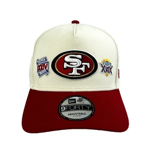 New Era San Francisco 49ers 'Super Bowl Logos' 9FORTY A-Frame Snapback - Picture 1 of 8