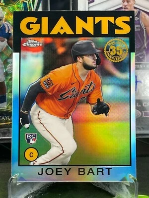2021 Topps Chrome 1986 Baseball #86BC-15 Joey Bart - San Francisco Giants  - Image 1 of 2